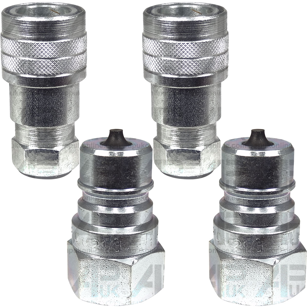 Pair Hydraulic Quick Release Coupler 3/8&quot; BSP Set for Massey Ferguson Tractor