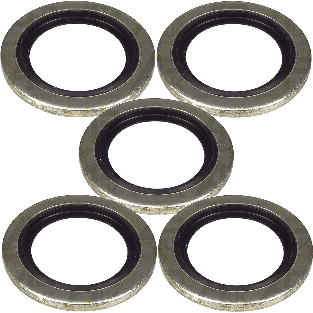 5x Bonded Seal 3/8&quot; BSP Set for Case IH Ford New Holland Massey Ferguson Tractor
