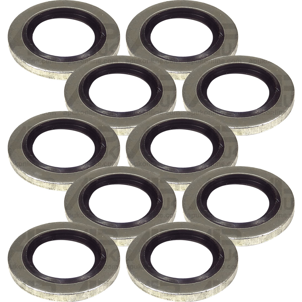 10x Bonded Seal 1/4&quot; BSP Set for Case Ford New Holland Massey Ferguson Tractor
