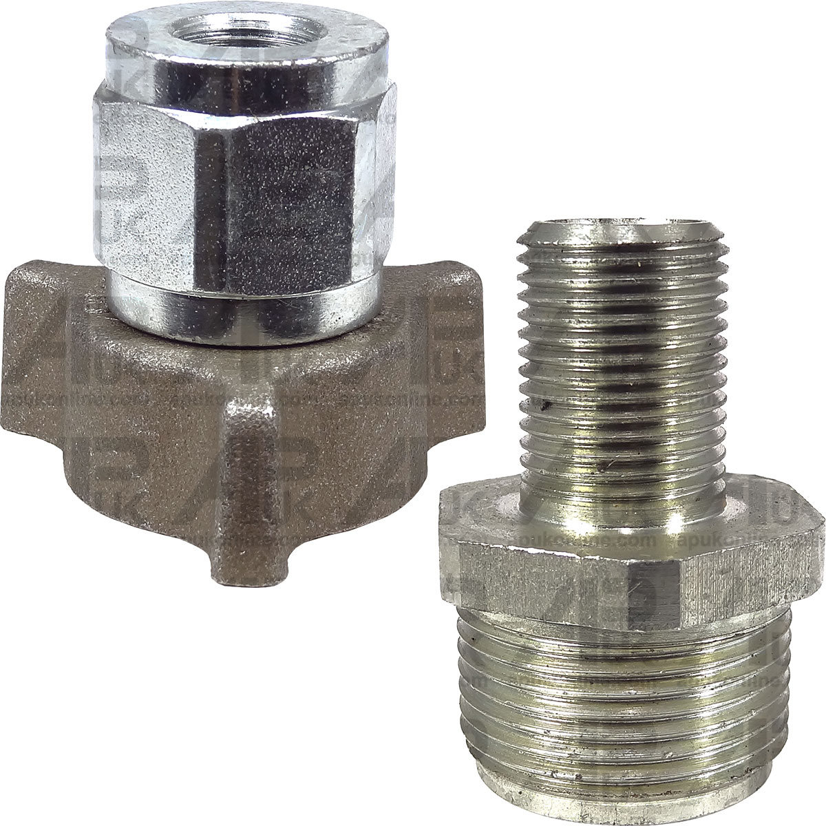 Dowty Type to Male 1/2&quot; to 3/8&quot; BSP Coupler Set for Fordson New Holland Tractor