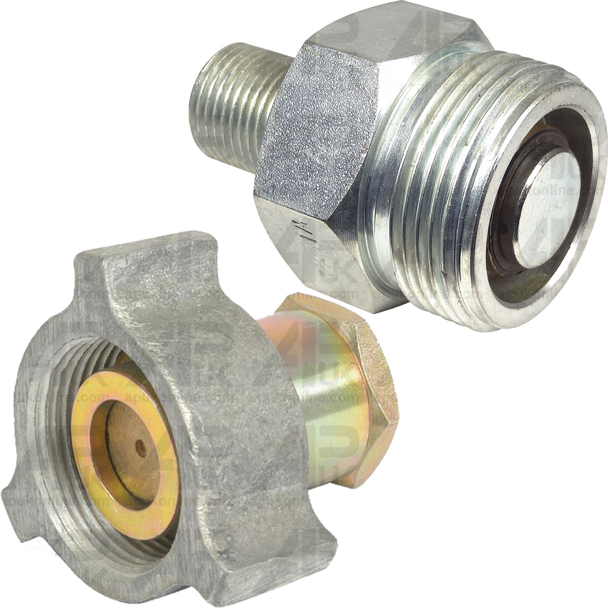 Exactor to Male 1/2&quot; to 3/8&quot; BSP Coupler Set for Ford Massey Ferguson Tractor