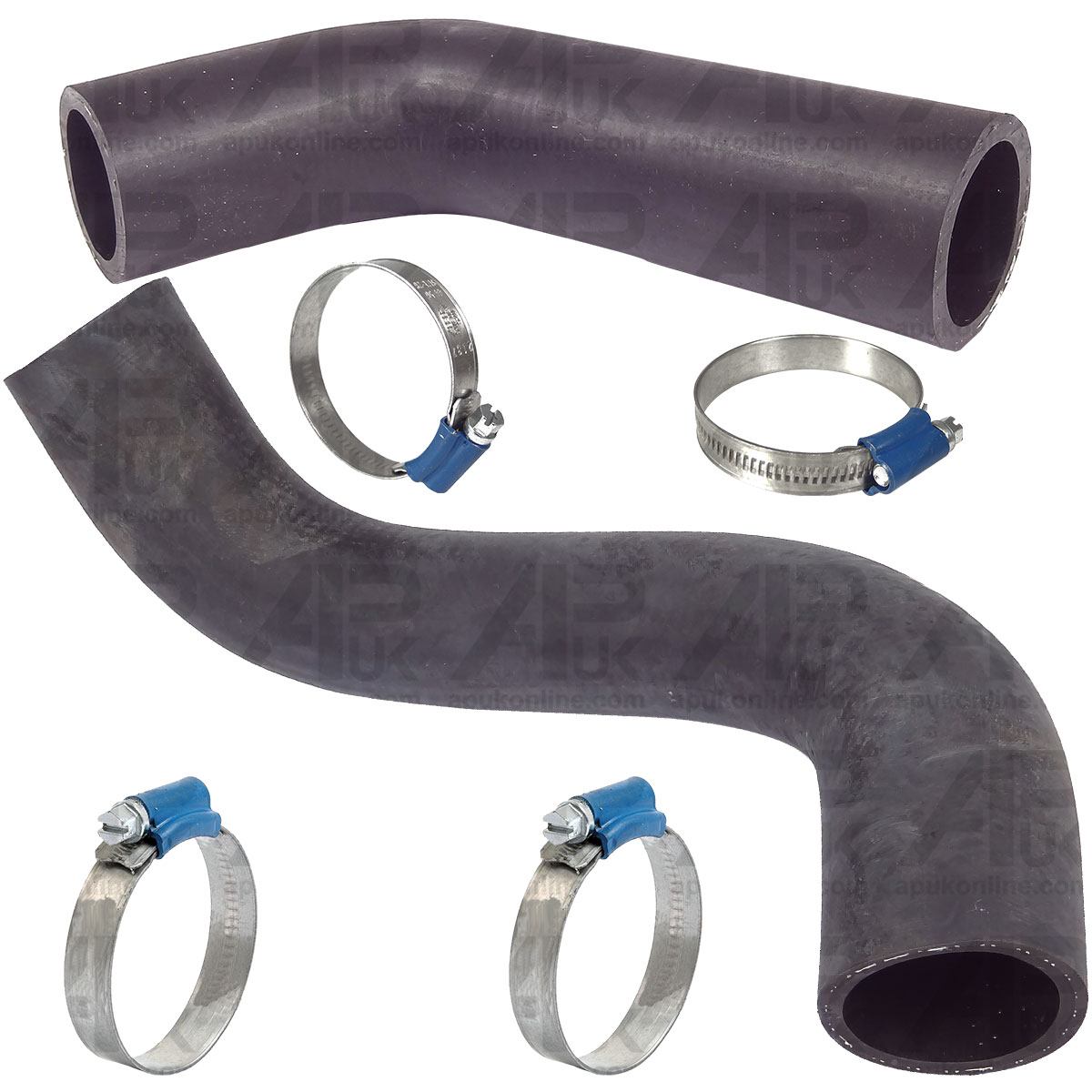 Radiator Hose Set Rubber Top Bottom Clips for Ford 4000 4600 5000 5600 Tractor