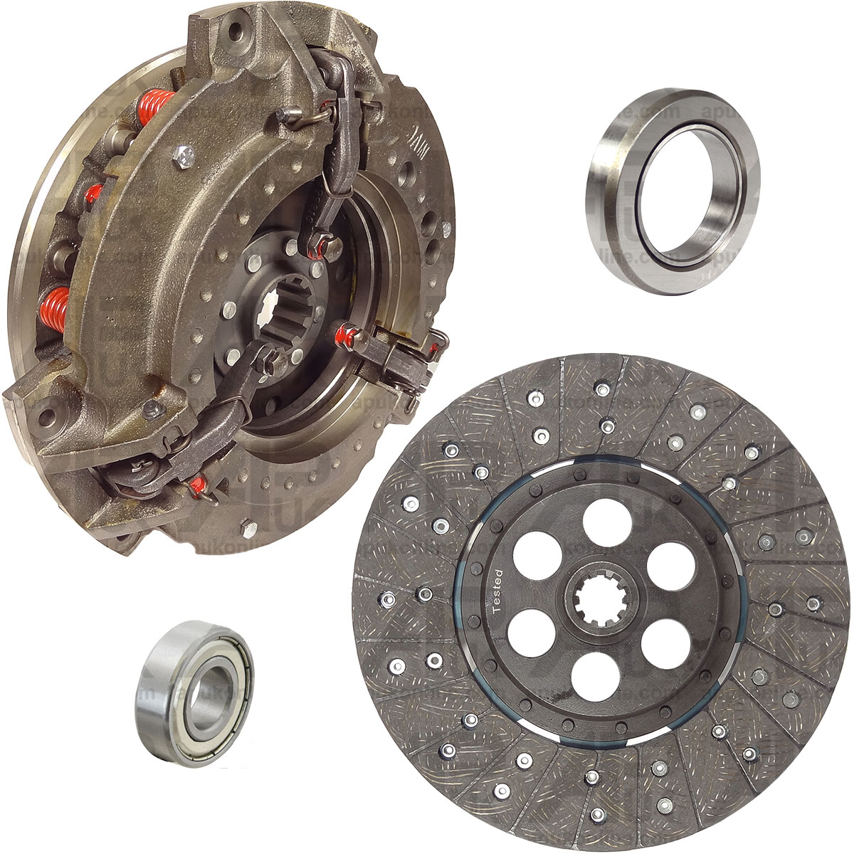 Dual Cover Clutch Kit 9&quot;/11&quot; &amp; Bearings for Massey Ferguson 35 35X 135 Tractor