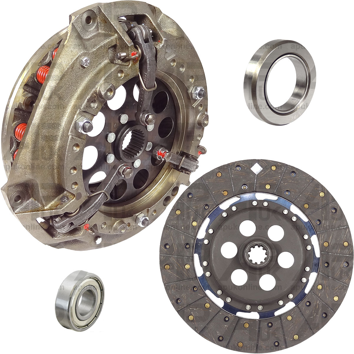 Single Cover Clutch Kit 12&quot; &amp; Bearings for Massey Ferguson 165 168 265 Tractor