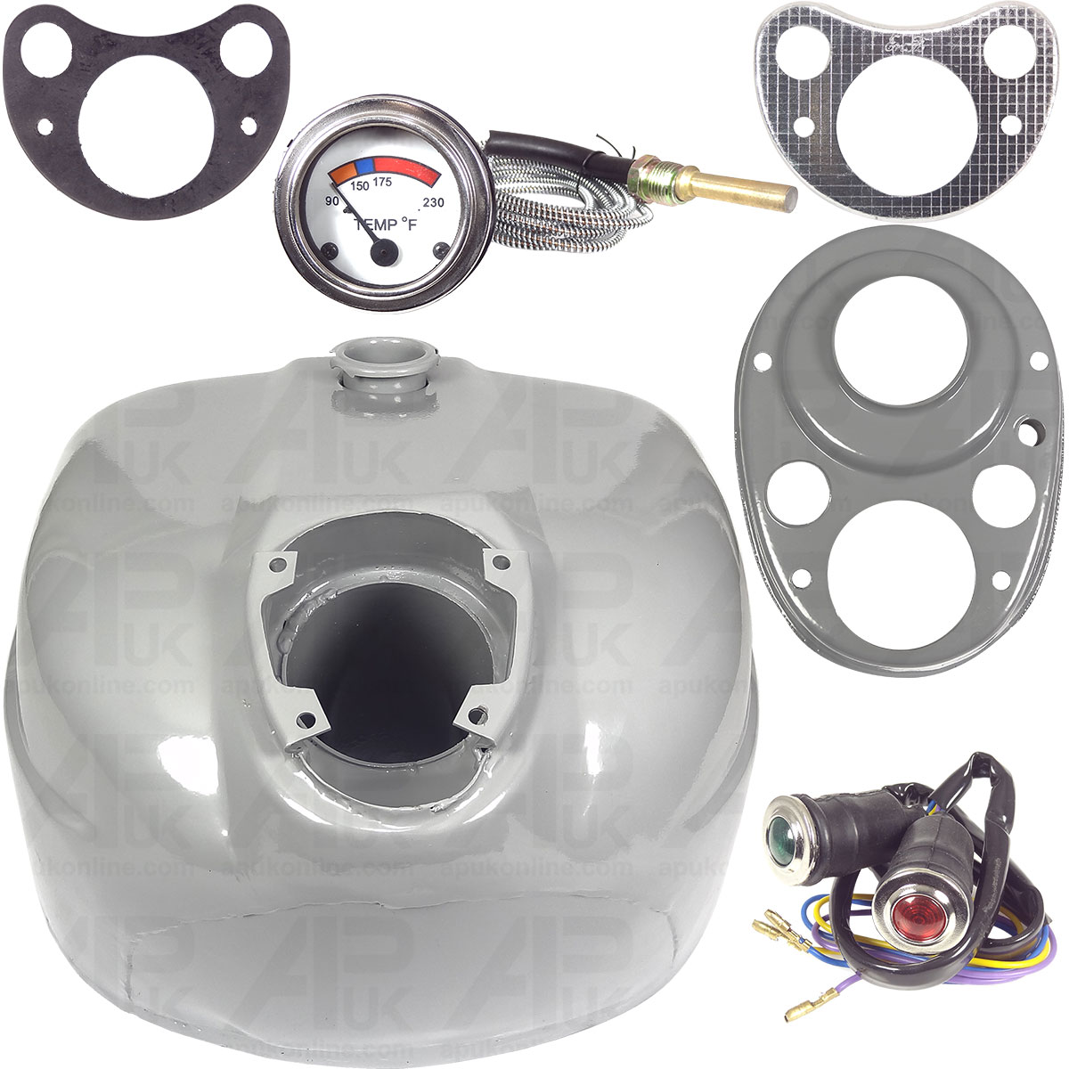 Fuel Tank with Dash Panel &amp; Lights Instruments for Fordson Super Dexta Tractor