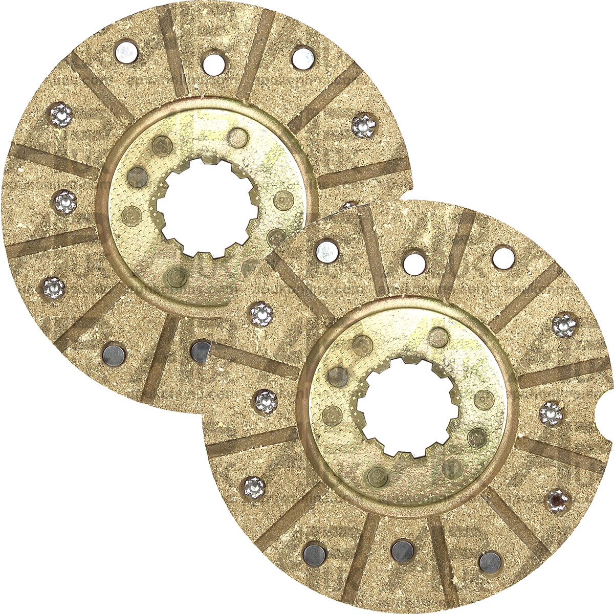2x Rear Brake Friction Discs for Case International IH 275 384 444 B275 Tractor