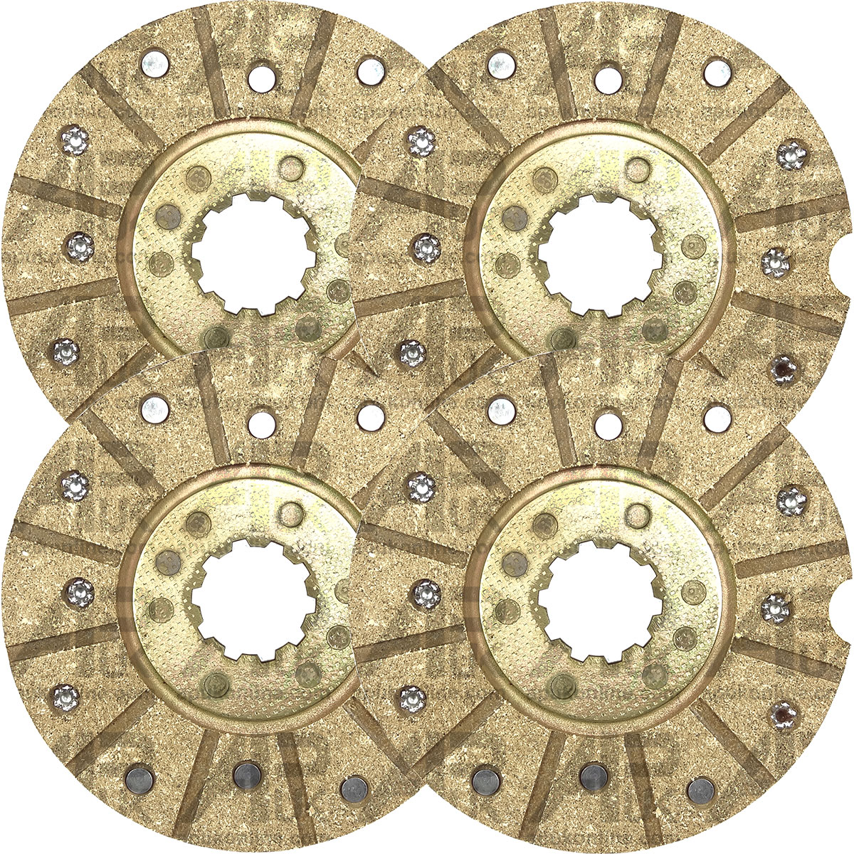4x Rear Brake Friction Discs for Case International IH 275 384 444 B275 Tractor