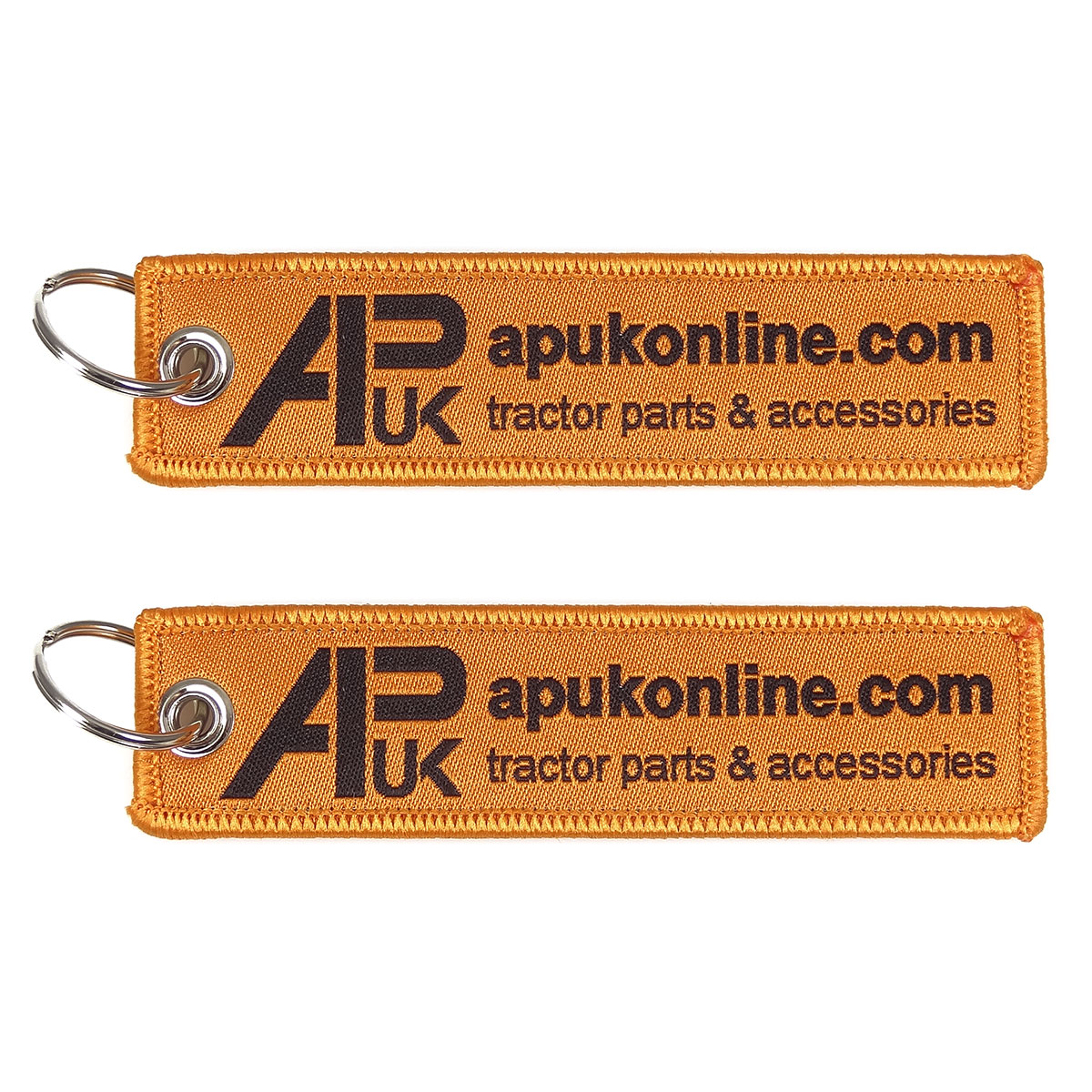 2x APUK Brand Tractor Parts Woven Keyring for Case International IH David Brown