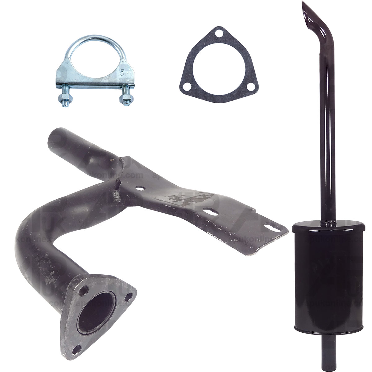 Exhaust Elbow &amp; Vertical Silencer for Ford 2600 3600 4600 2310 2610 2810 Tractor