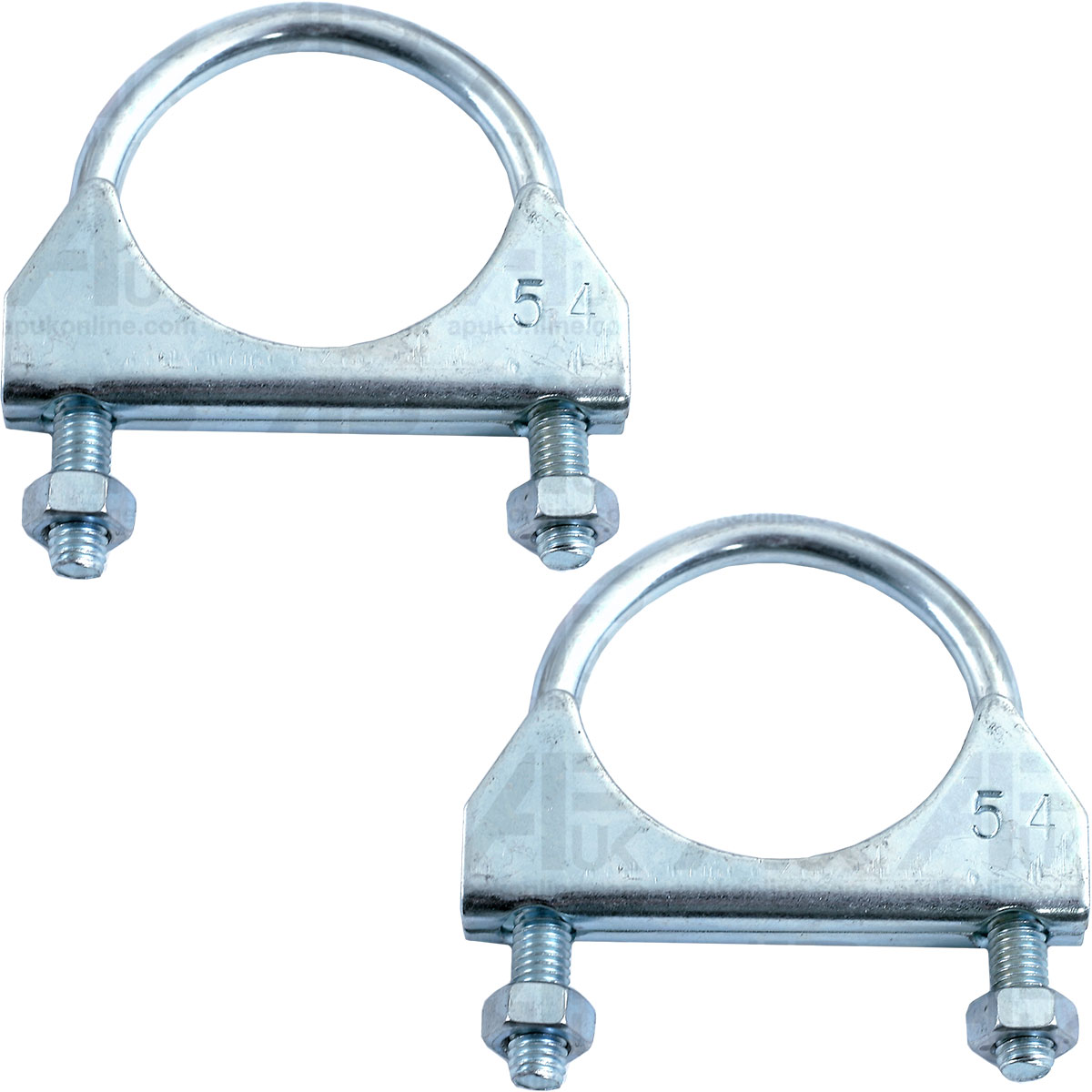 2x Exhaust Silencer Clamp 54mm 2 1/8 Diameter for Allis Chalmers Various Tractor