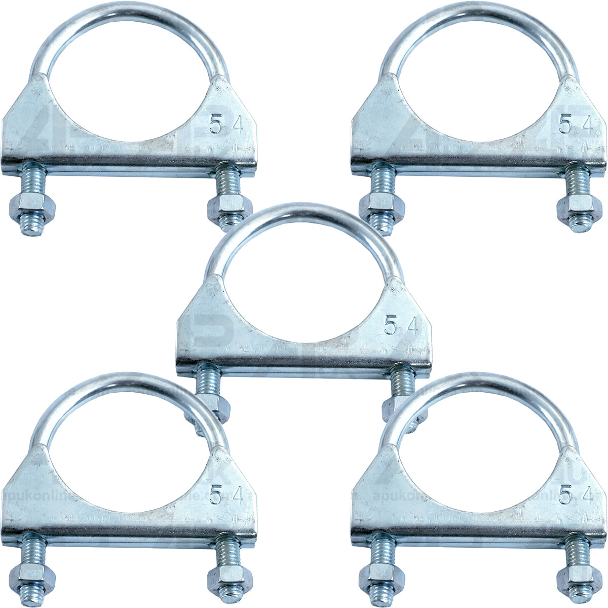 5x Exhaust Silencer Clamp 54mm 2 1/8 Diameter for Allis Chalmers Various Tractor