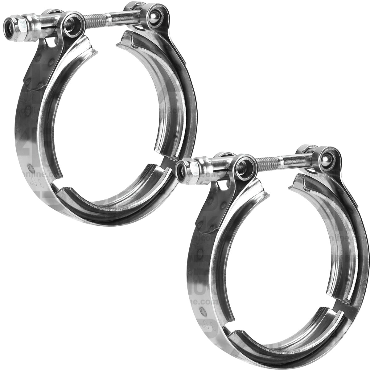 2x Exhaust Silencer V Band Clamp 90mm for New Holland TS115 TS125 TS135 Tractor