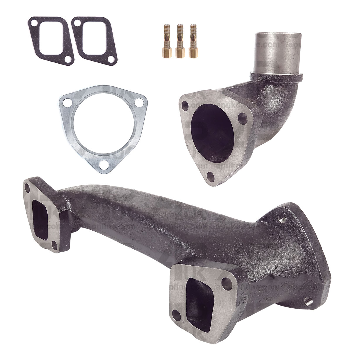 Exhaust Manifold Elbow Gasket &amp; Stud Kit for Massey Ferguson 165 168 265 Tractor