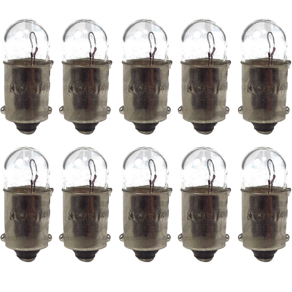 10x Lucas 12V 4W BA9s Indicator Bulb Side Light for David Brown Crawler Tractor