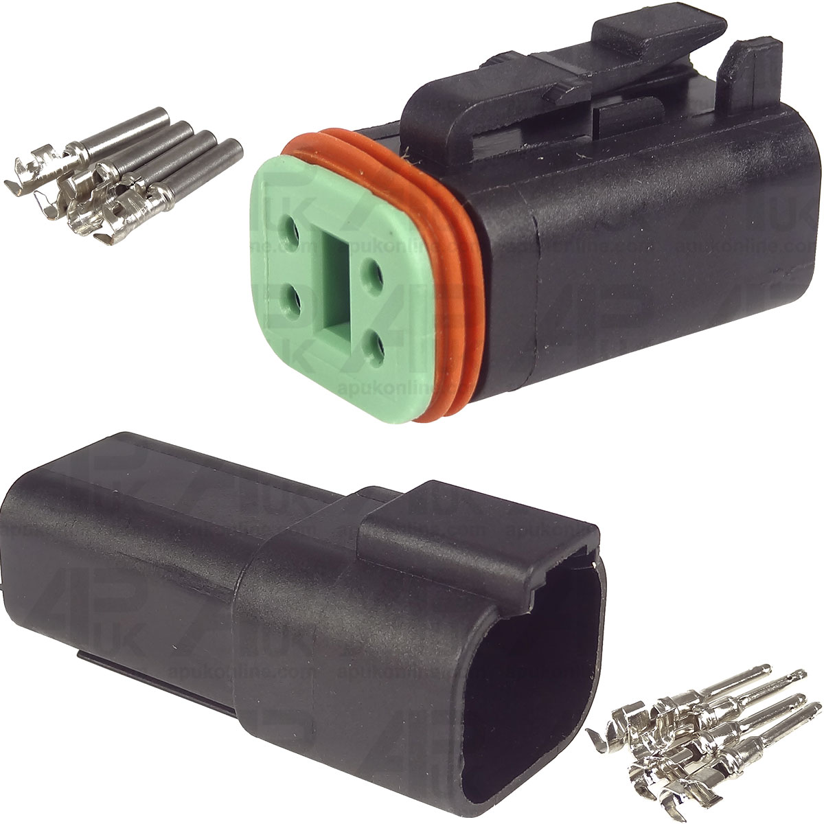 Male &amp; Female 4 Pin Wire Connector Plug for Ford Fordson Massey Ferguson Tractor