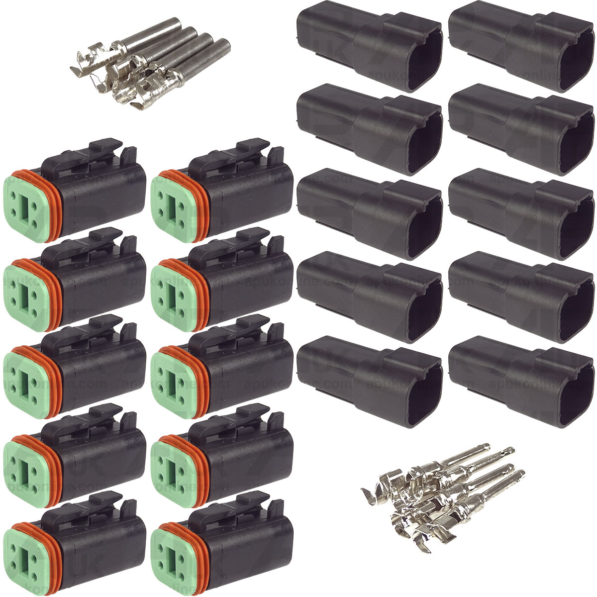 10x Male &amp; Female 4 Pin Connector Plug for Ford Fordson Massey Ferguson Tractor