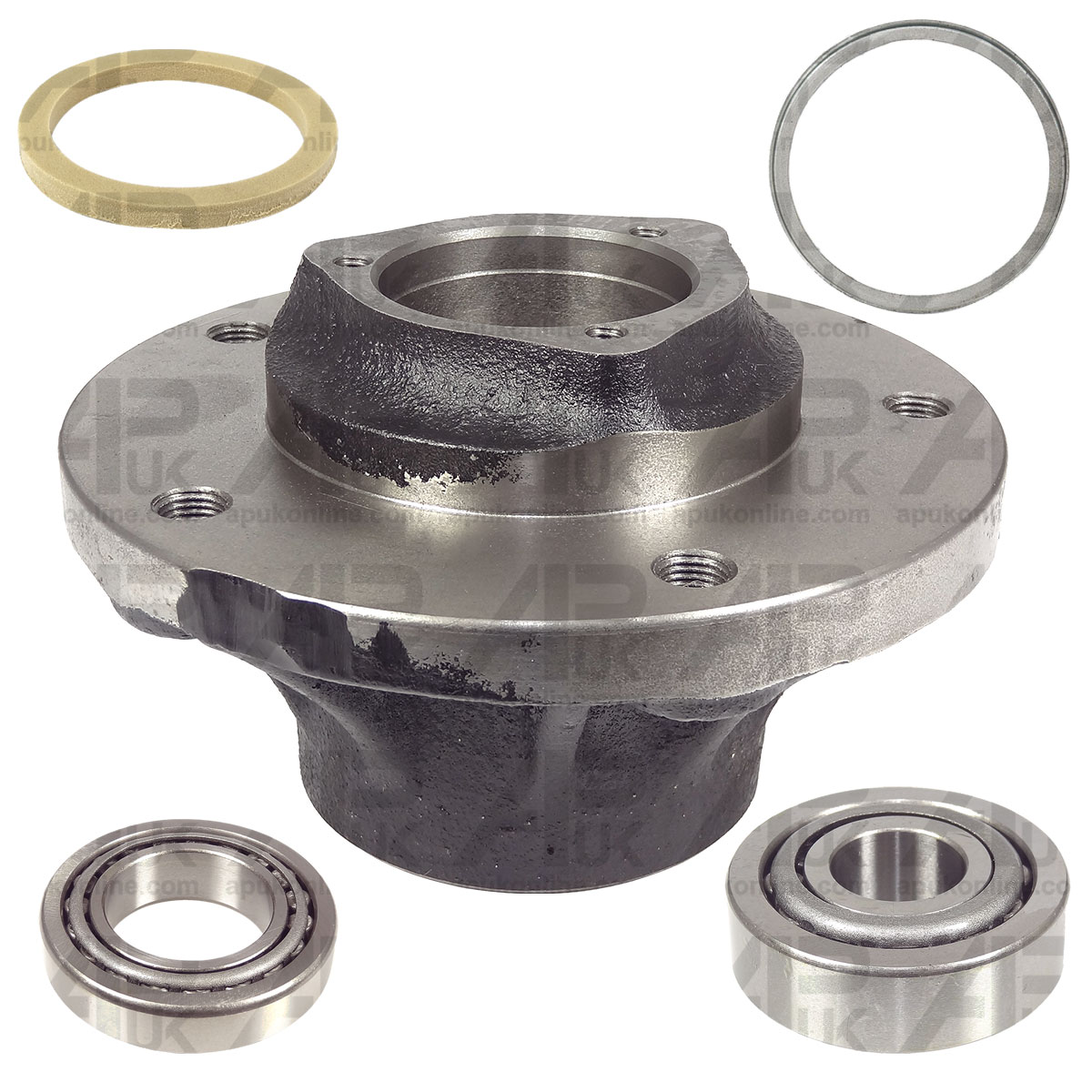 Wheel Hub &amp; Bearing Kit for Case International IH 644 743 844 845 955 XL Tractor