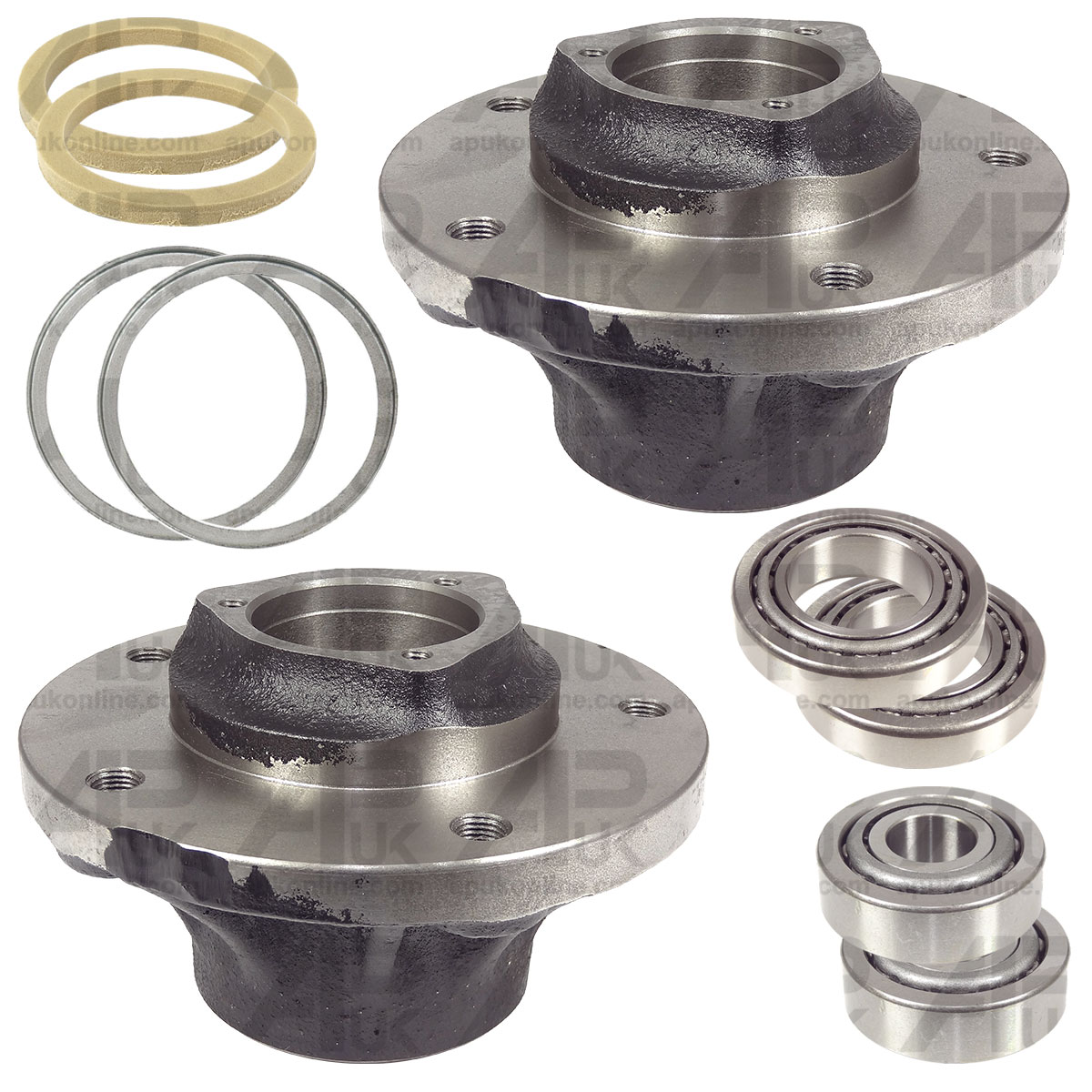 2x Wheel Hub &amp; Bearing Kit for Case International IH 744 745 1055 XL Tractor