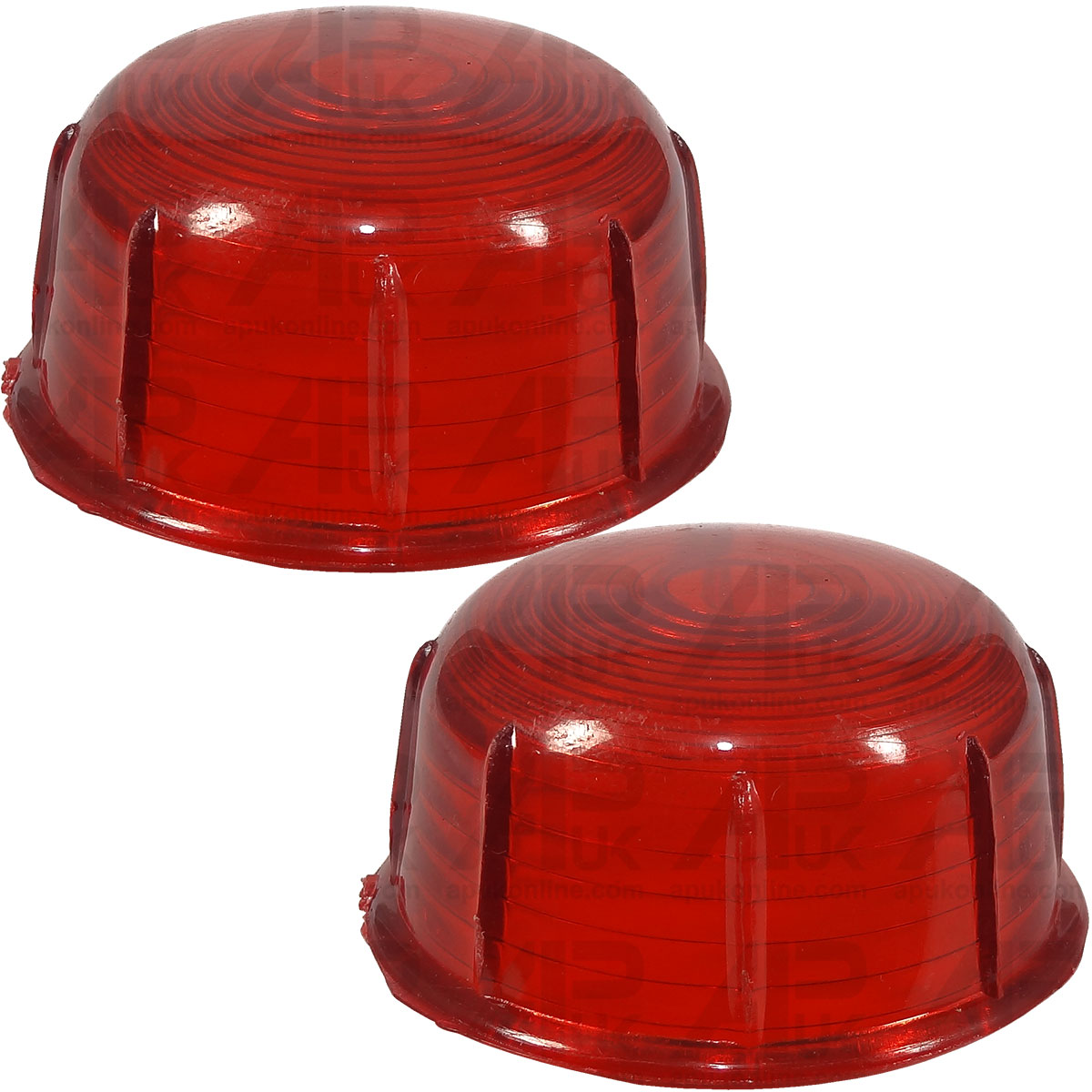 2x Side Mount Marker Lenses Red Light for Case IH 2400 3210 3220 3230 Tractor