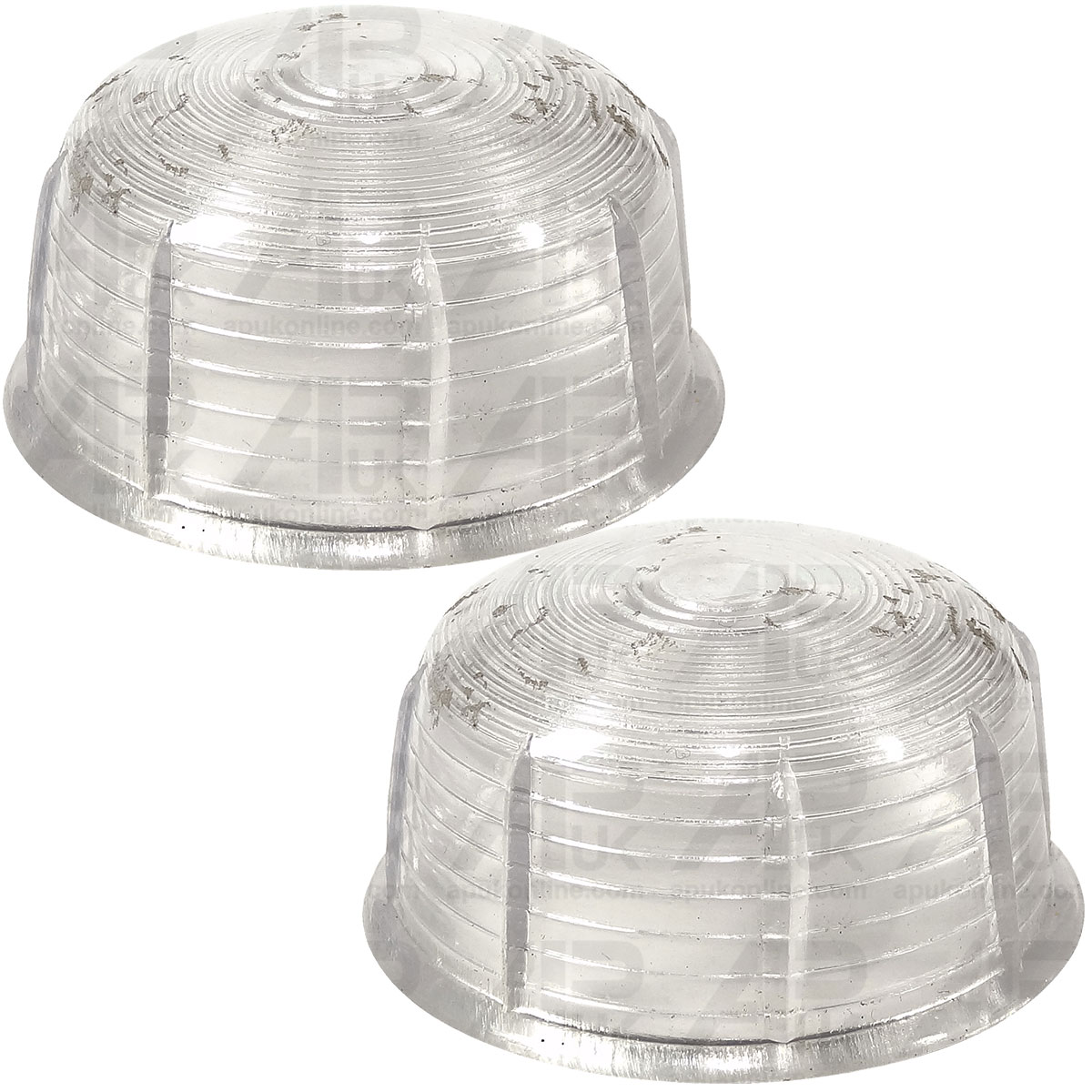 2x Side Mount Marker Lenses Clear Light for Case IH 384 385 395 395XL Tractor