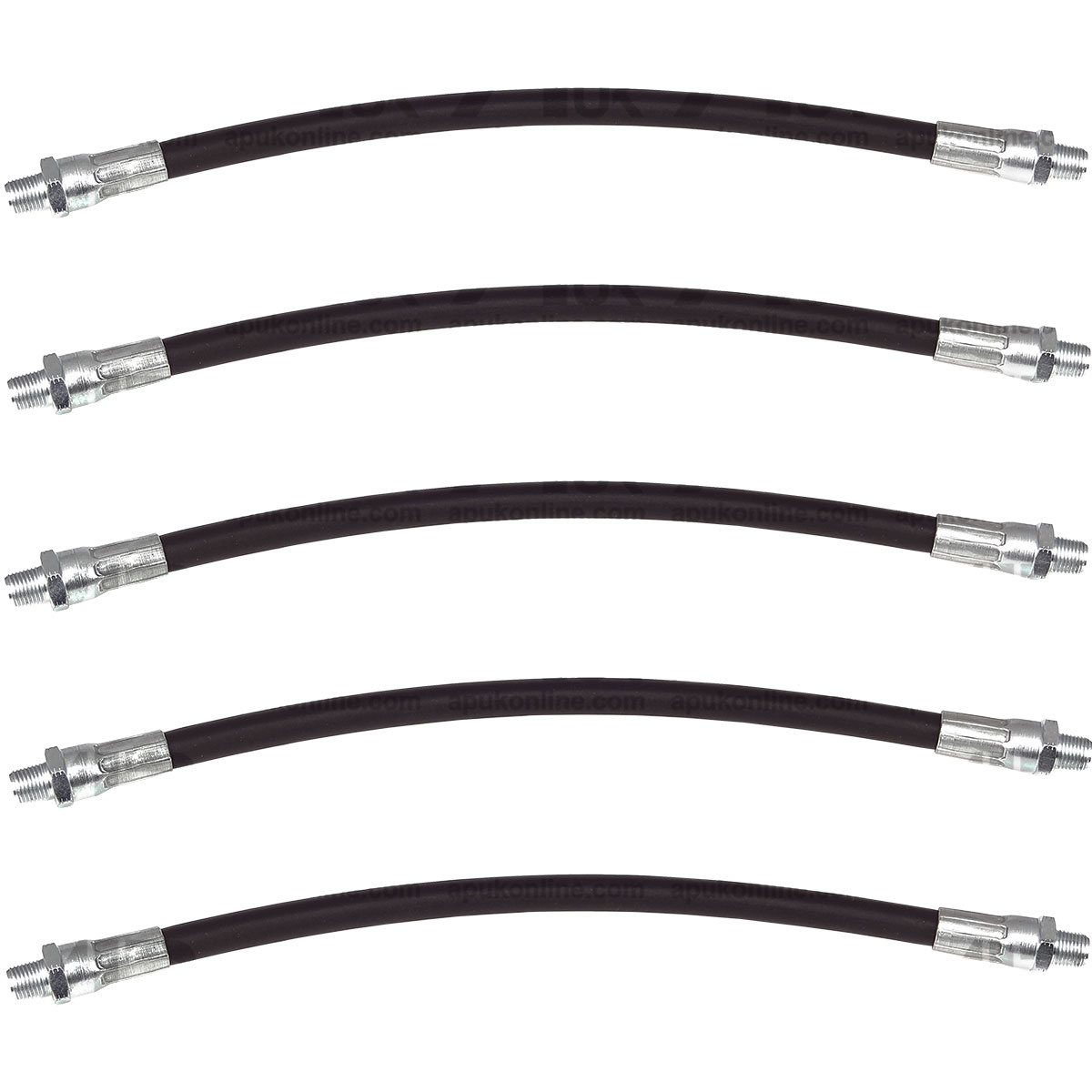 5x Grease Gun Flexible Tubes for Fordson David Brown Crawler Tractor Row Crop