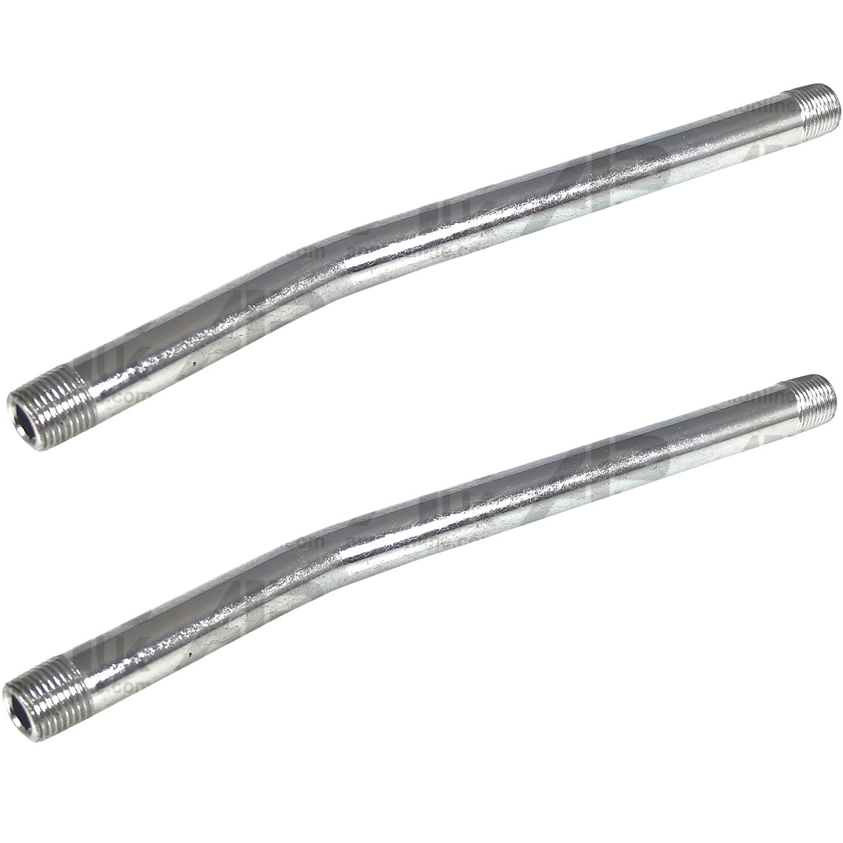 2x Grease Gun Tubes Cranked Rigid 1/8 for JCB Excavator Backhoe Loadall Fastrac