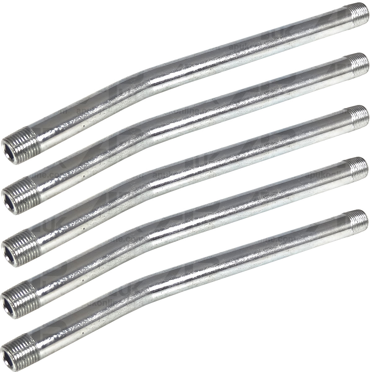 5 Grease Gun Tubes Cranked 1/8 for Fordson David Brown Crawler Tractor Row Crop