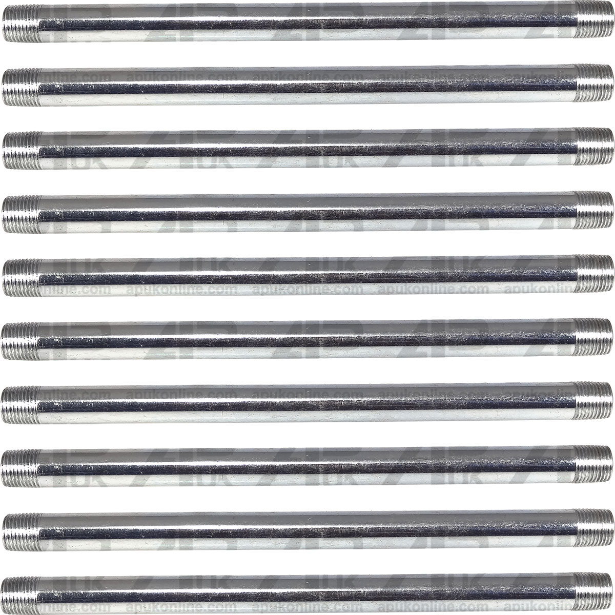 10x Grease Gun Tubes Straight Rigid for JCB Excavator Backhoe Loadall Fastrac