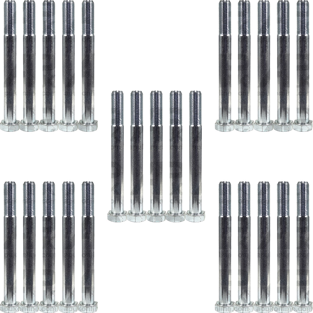 25x Fender Wing Hex Bolts 5/8&quot; x 6&quot; for Massey Ferguson 500 1080 1200 Tractor