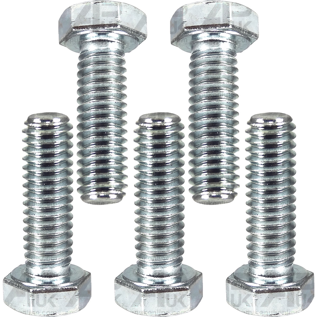 5x Hex Bolts 5/16&quot; x 1&quot; Setscrews for Massey Ferguson 275 283 290 292 Tractor