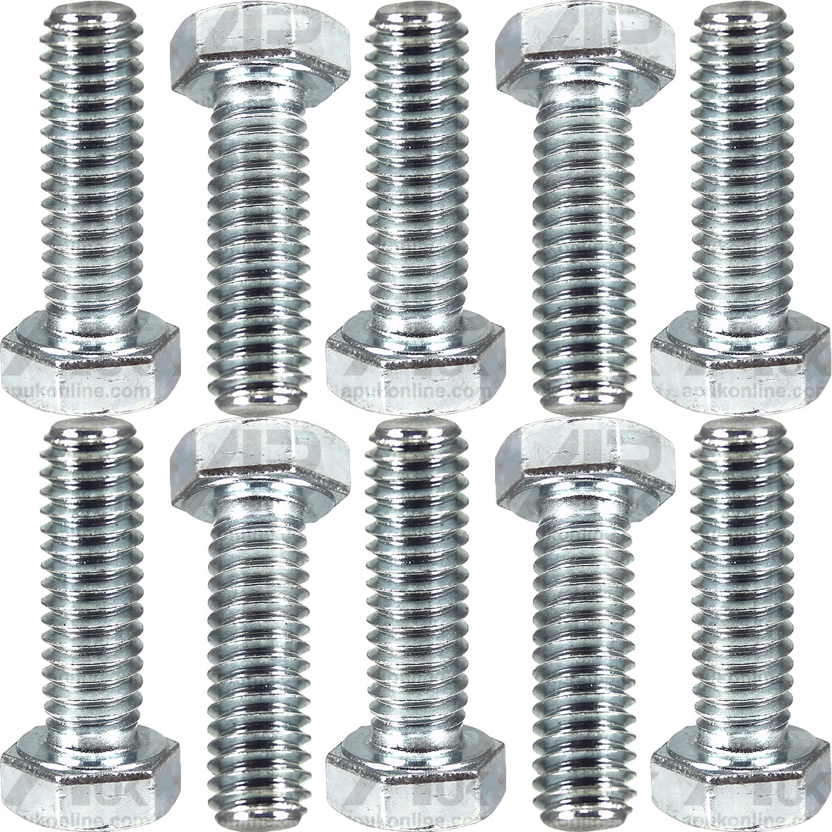 10x Hex Bolts 5/16&quot; x 1&quot; Setscrews for Massey Ferguson 275 283 290 292 Tractor