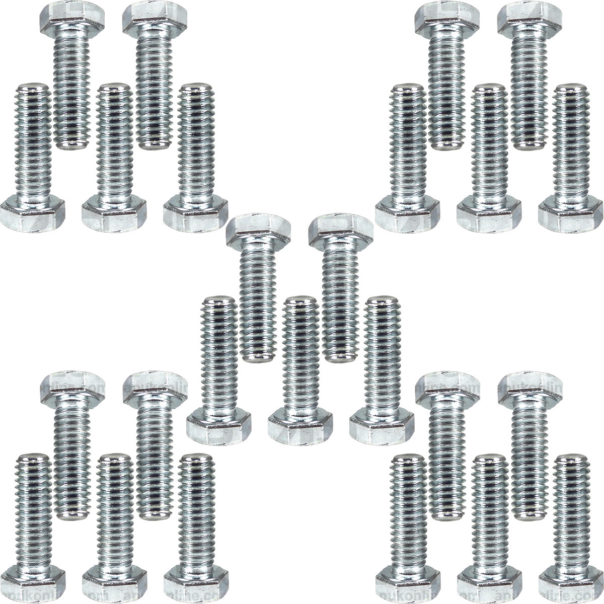 25x Hex Bolts 5/16&quot; x 1&quot; Setscrews for Massey Ferguson 425 435 440 445 Tractor