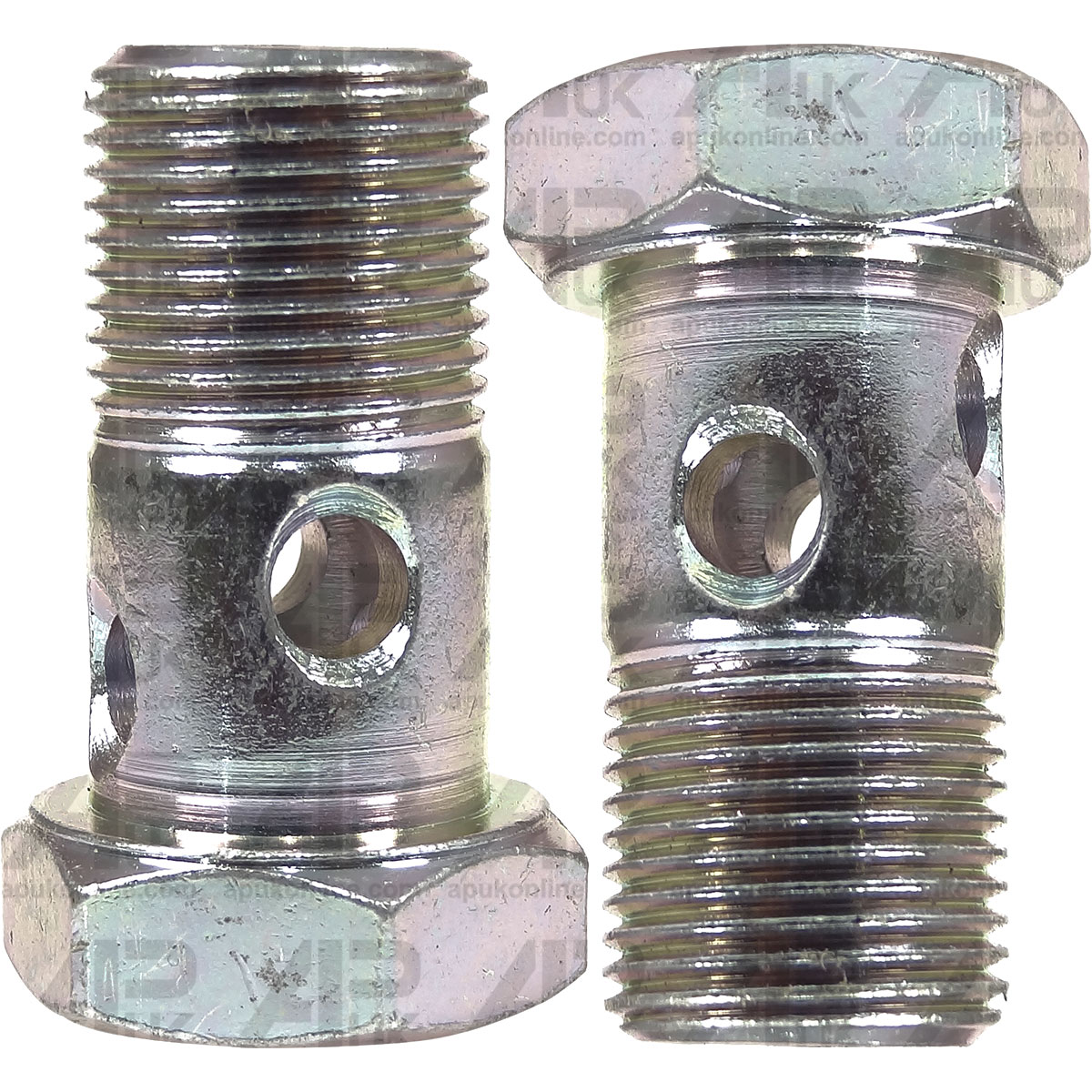 2x Hex Banjo Bolts 3/8&quot; BSP x 32.5mm for David Brown Crawler Tractor Row Crop
