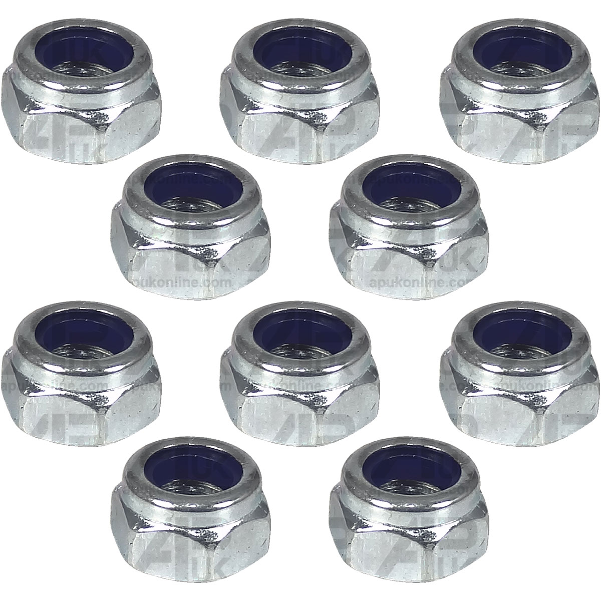 10x Metric Self Locking Nuts M5 x 0.8mm for John Deere Tractor Combine Harvester