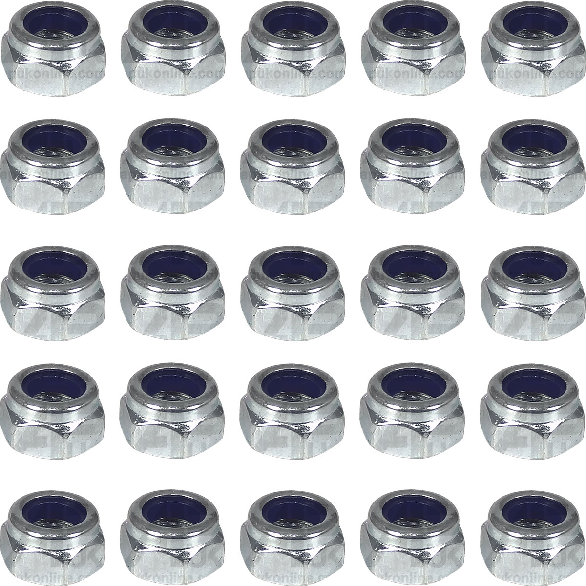 25x Metric Self Locking Nuts M5 x 0.8mm for David Brown Crawler Tractor Row Crop