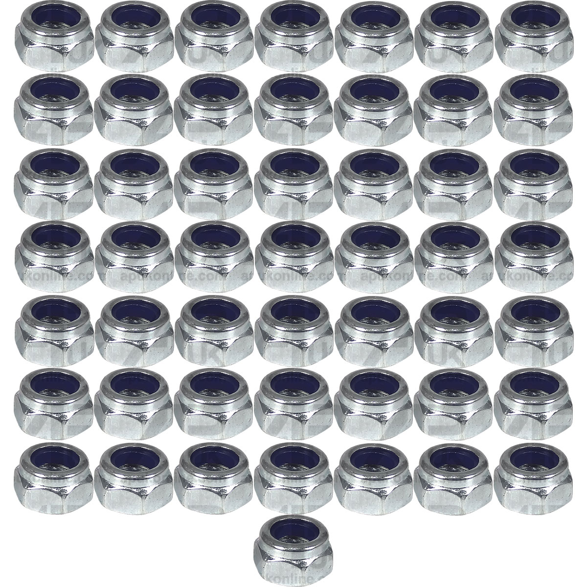 50x Nuts M5 x 0.8mm for Case IH Ford New Holland Fordson Massey Ferguson Tractor