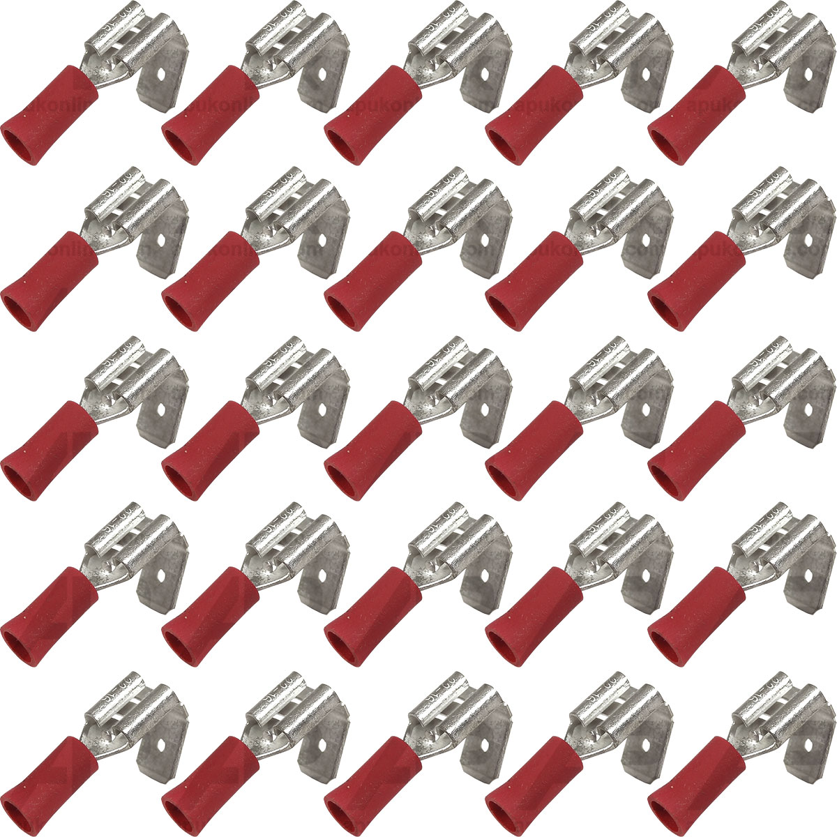 25x Piggy Back Red 6.3mm Insulated Connector Spade Terminals for Fordson Tractor