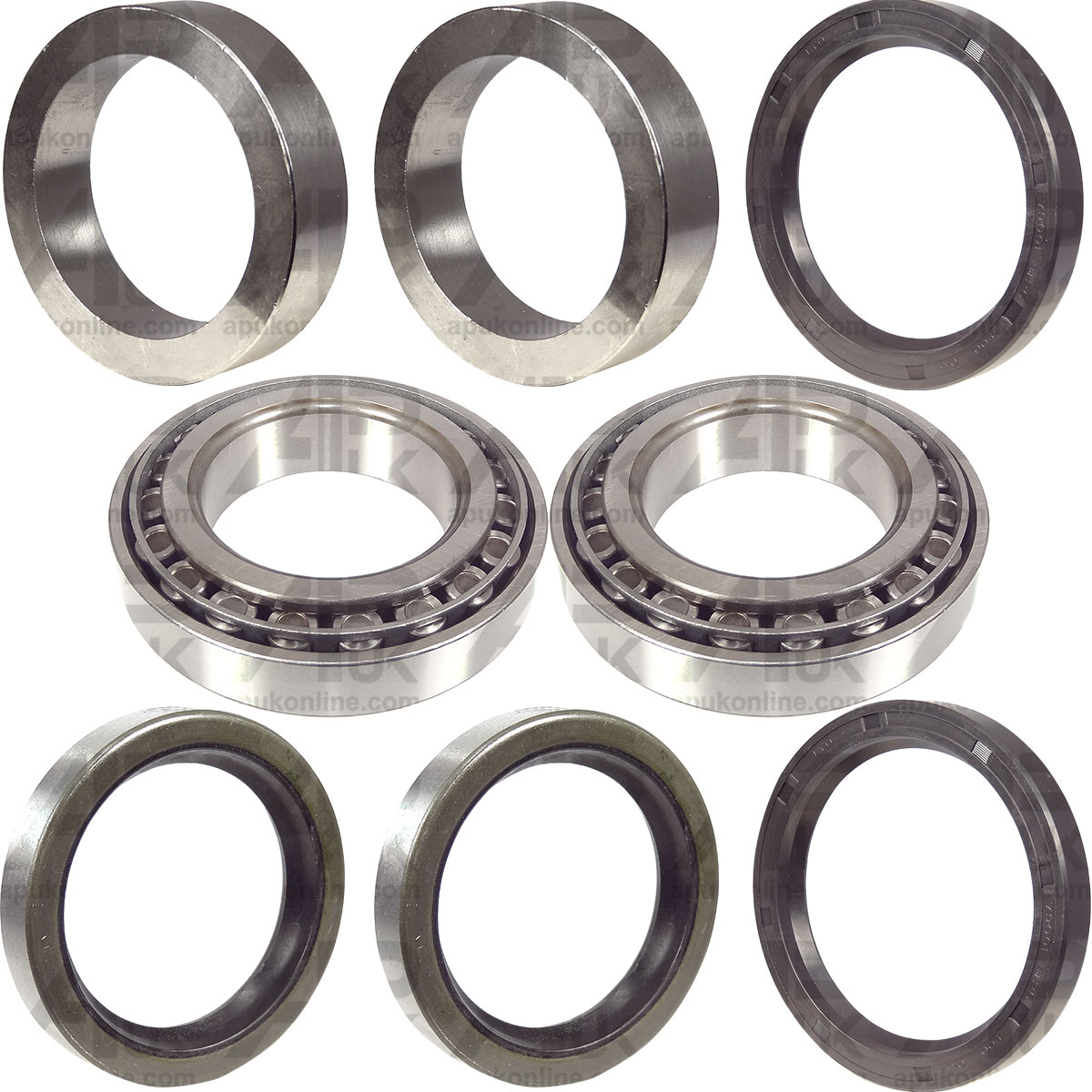 Rear Axle Oil Seal Bearing Collar Halfshaft Set for Fordson Super Dexta Tractor