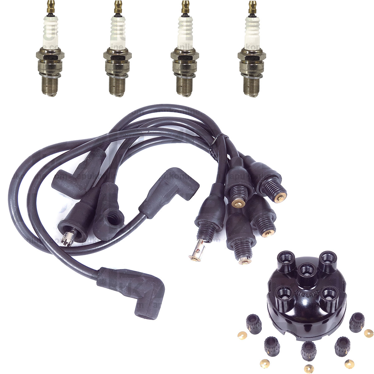 Spark Plugs, Leads and Distributor Cap for Ferguson FE35 TEA20 TED20 Tractor