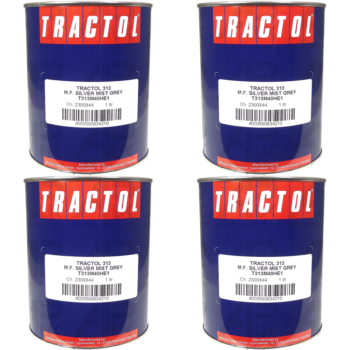 4 Litre Tractol Silver Mist Paint for Massey Ferguson Tractor Telescopic Combine