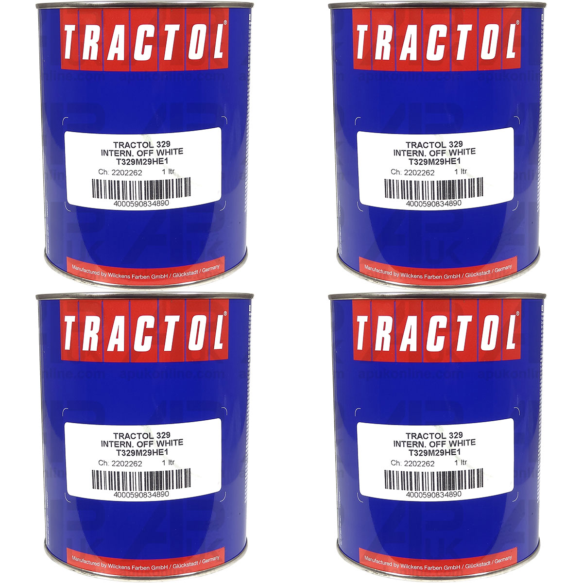 4L 4 Litre Tractol Off White for Case International IH Tractor Backhoe Sprayer