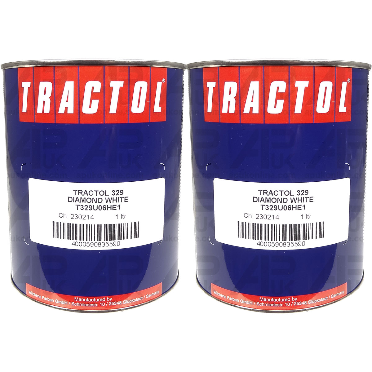 2L 2 Litre Tractol Diamond White Paint for Ford Tractor Combine Loader Backhoe