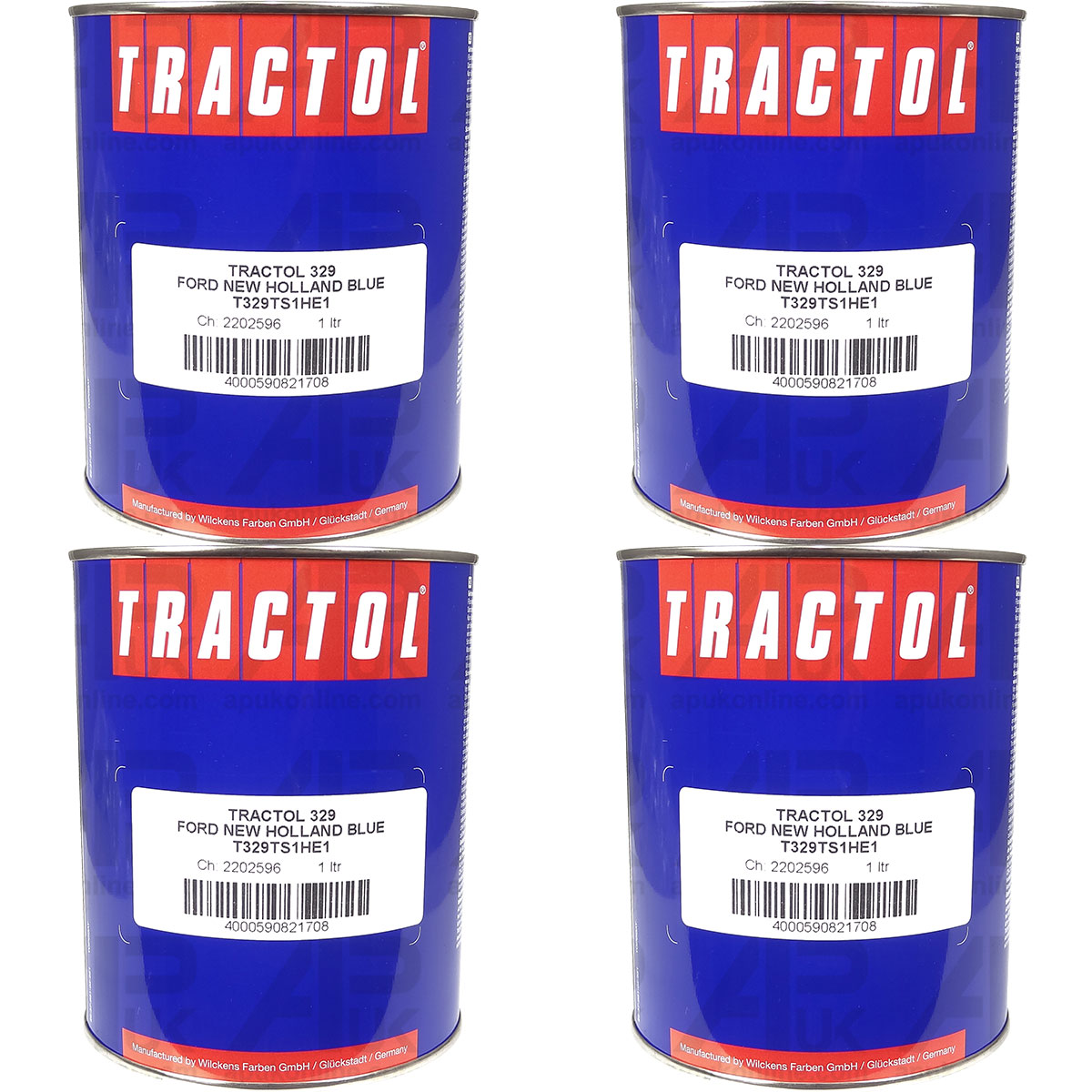 4L 4 Litre Tractol Blue for Ford New Holland Tractor Sprayer Combine Skid Steer