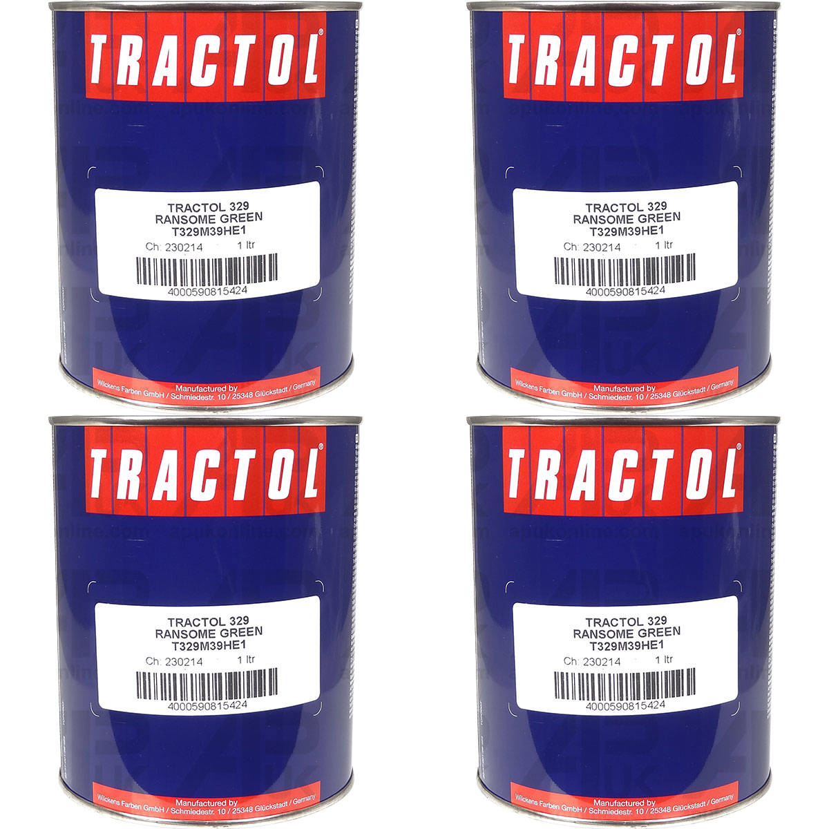 4L 4 Litre Tractol Green for Ransome Ride on Rotary Mower Garden Lawn Tractor