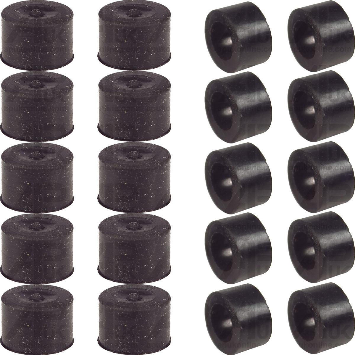 10x Fuel Line Pipe Rubber Olive Set for Massey Ferguson 3350S 3355S 354A Tractor