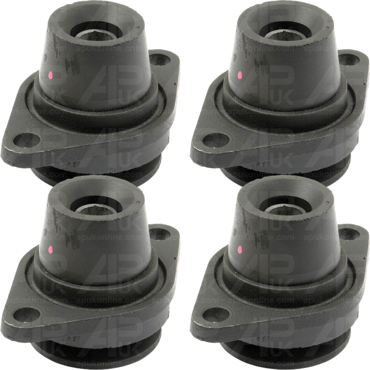 4x Cab Mount Bush Front &amp; Rear for Massey Ferguson 4270 4315 4320 4325 Tractor