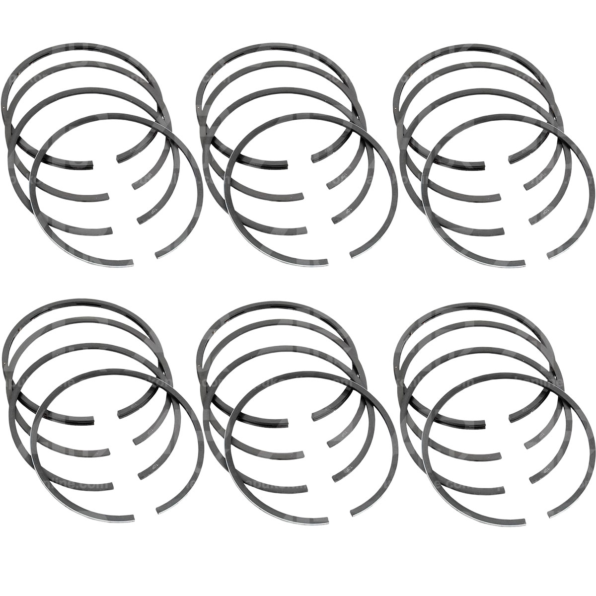 6xPiston Ring Standard Set of 4 for Case International IH 580 Backhoe Tractor