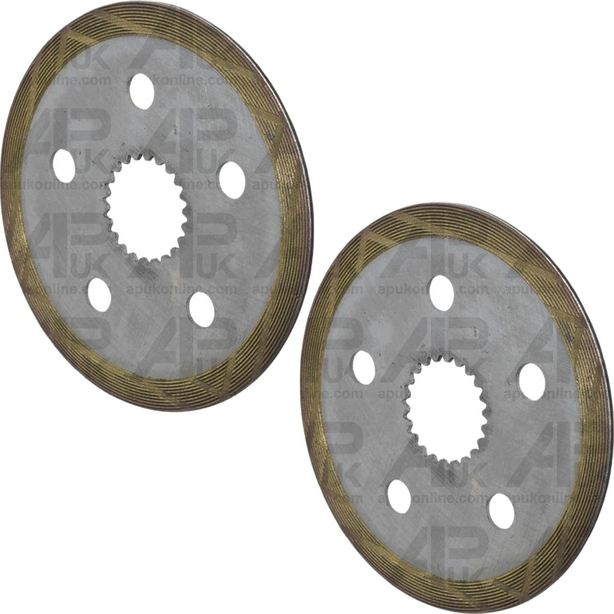 2x Brake Friction Disc Set 224mm 8 3/4&quot; for Ford 8610S 650 5340 5500 Tractor