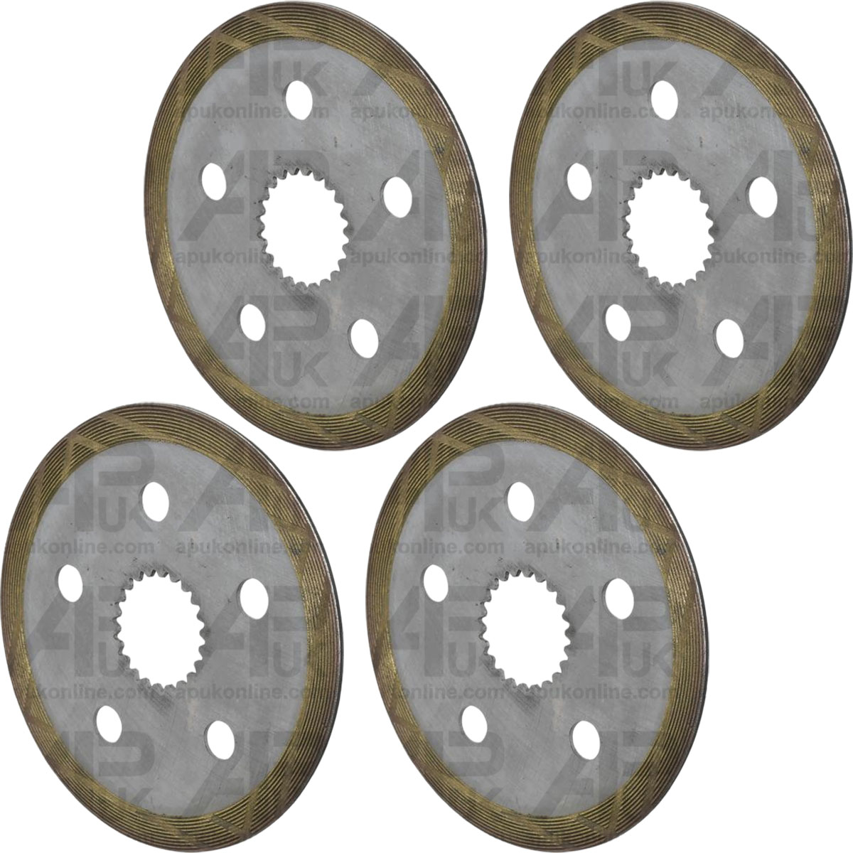 4x Brake Friction Disc 224mm 8 3/4&quot; for Ford 5100 5200 5700 6500 7710 Tractor