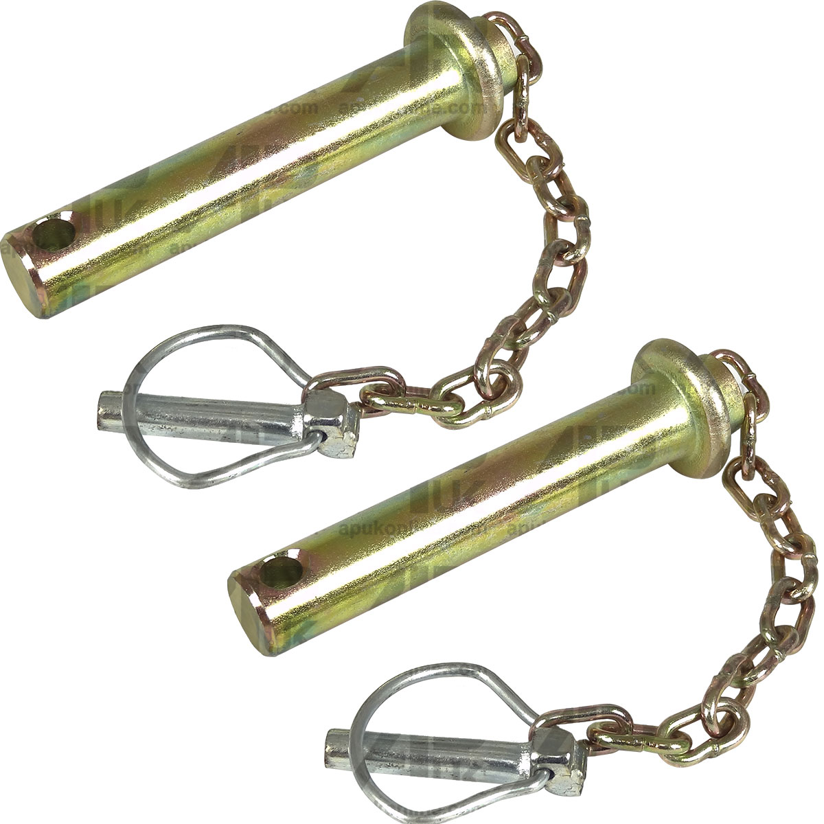 2x Cat 1 Top Link Pins &amp; Chains for Case IH Massey Ferguson Ford Fordson Tractor
